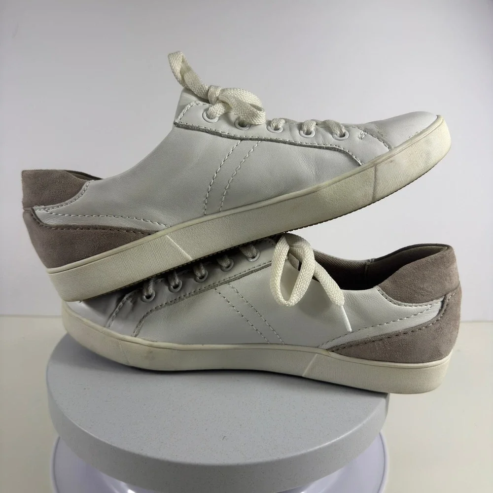 Naturalizer Womens Sneakers White Leather Lace Up‎ Comfort Casual Shoes 10